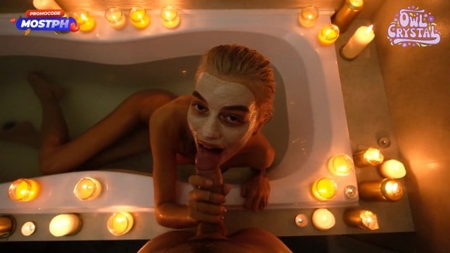 Free Porn Tubes Owl Crystal won't miss the chance to suck her brother's dick during her home spa treatments.